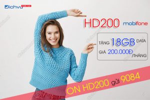 Chi tiết về gói cước HD200 MobiFone