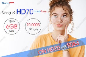 Cú pháp đăng ký gói HD70 MobiFone