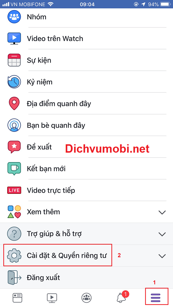 Đăng nhập vào tài khoản trên điện thoại Iphone của mình