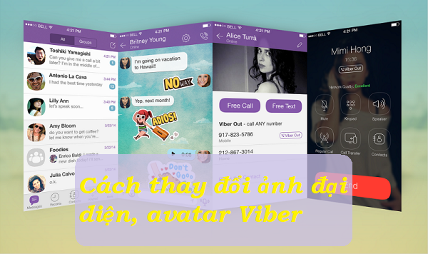 Cách thay đổi ảnh đại diện, avatar của Viber