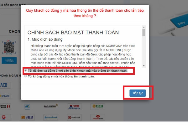 cach thanh toan mobifone bang thẻ visa