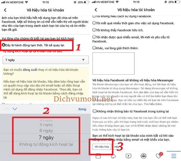 Cách khóa tài khoản FB tạm thời