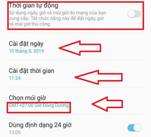 thay doi thoi gian messenger