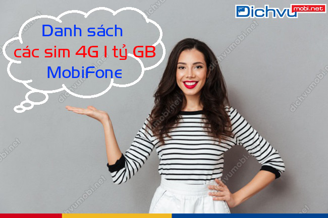 Các loại sim 4G MobiFone ưu đãi 1 tỷ GB