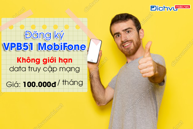 Ưu đãi của gói cước VPB51 MobiFone - Data vô biên