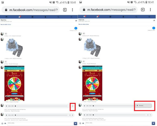 cach tai ghi am messenger