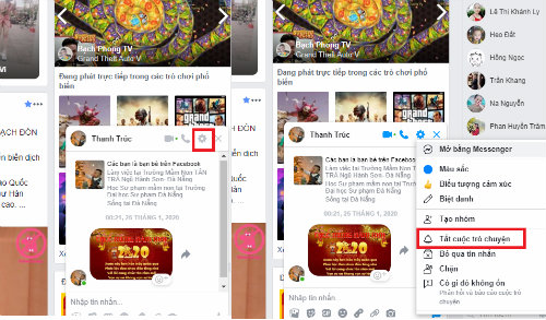 cach tat tro chuỵen voi 1 nguoi tren messenger