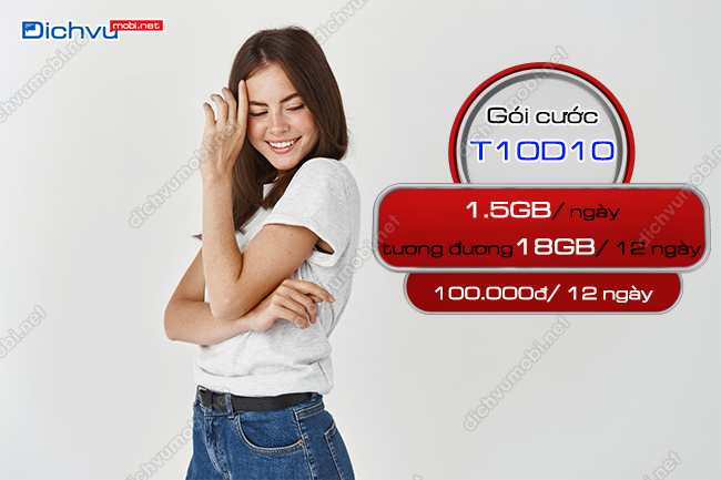 Gói cước T10D10 MobiFone ưu đãi gì?