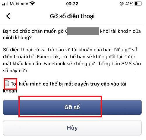 doi so dien thoai facebook thanh email