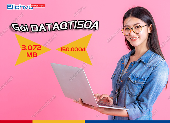 Gói cước DATAQT150A MobiFone