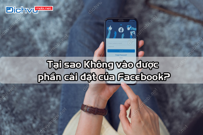 khong vao duoc phan cai dat tren facebook