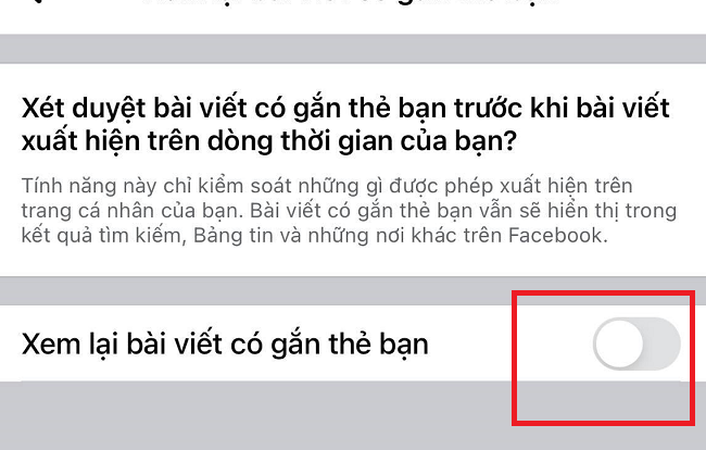 cach an bai viet duoc gan the tren facebook