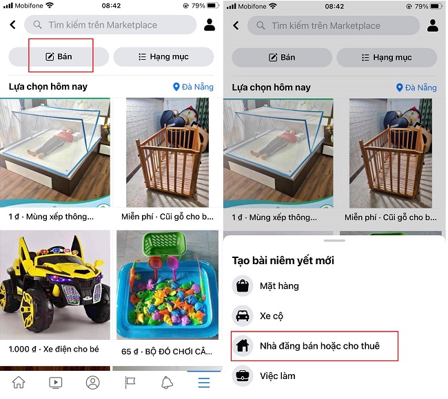 cach dang ban nha tren marketplace