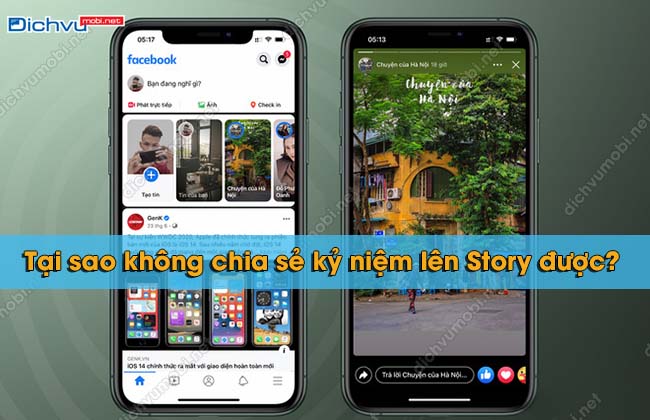 khong chia se ky niem len Story duoc 