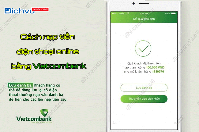 nap tien mobifone qua vietcombank