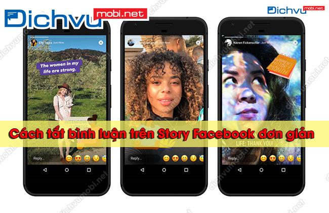 Cach tat tinh nang binh luan tren Tin Facebook tắt bình luận trên Story Facebook