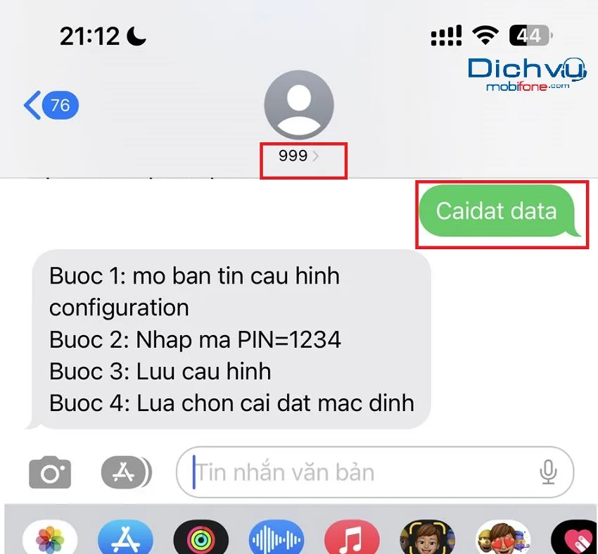 Hướng dẫn mở bản tin cấu hình configuration mobifone chi tiết 2025