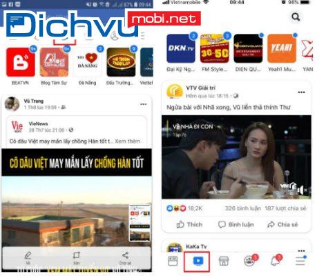 tao loi tat Watch tren facebook