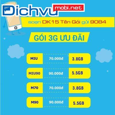 D/s các gói 3G MobiFone tháng, ngày khuyến mãi giá rẻ 2025