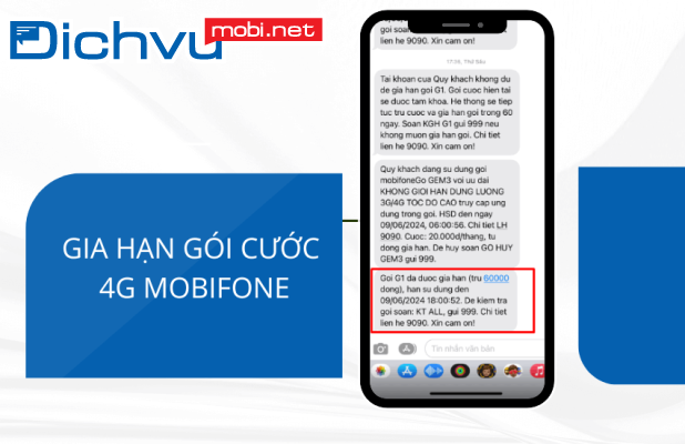 Tự gia hạn là gì? Cách gia hạn gói cước 4G MobiFone