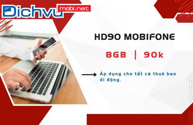 Cách đăng ký gói HD90 MobiFone nhận 8GB tốc độ cao