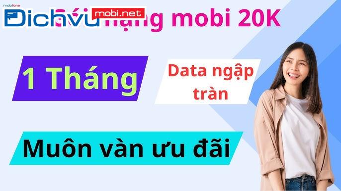 Cách đăng ký gói 20K MobiFone 3 ngày, 1 tuần, 1 tháng
