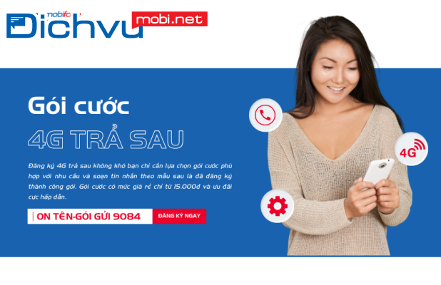 4 gói trả sau MobiFone E109, E169, E379, E999 ưu đãi cực sốc