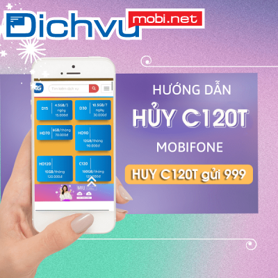 Hủy gói C120 MobiFone bằng tin nhắn cực dễ