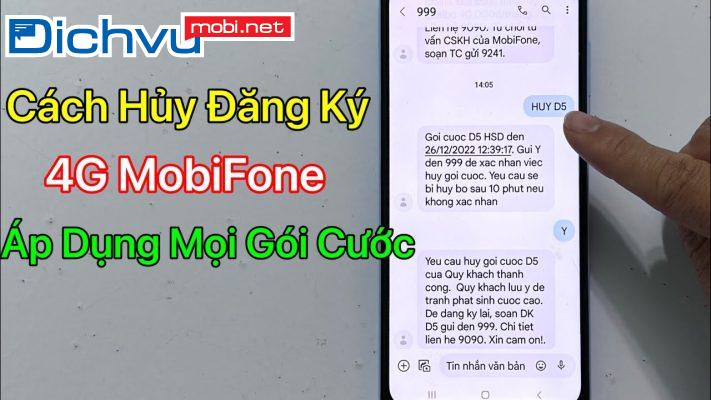 Cách hủy thuê bao trả sau MobiFone online thế nào?