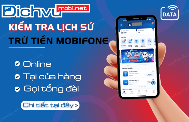 Làm thế nào để kiểm tra lịch sử trừ tiền MobiFone?