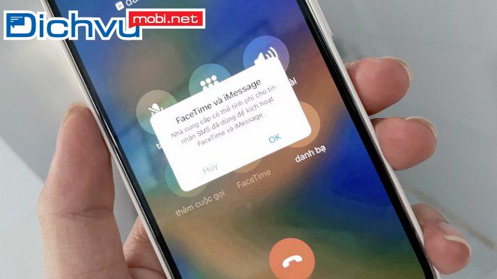 Nhà cung cấp có thể tính phí tin nhắn sms đã dùng để kích hoạt imessage là sao?
