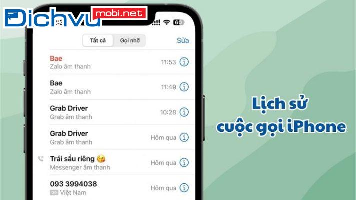 Xem lịch sử cuộc gọi của người khác thế nào?